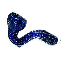 Blue Sherlock Glass Pipe