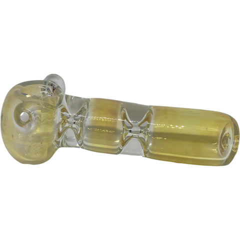 Heavy Duty Gold Glass Pipe 5"