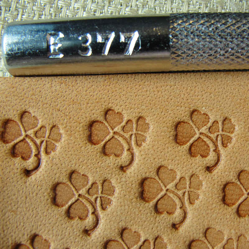 E377 Clover Leaf Leather Stamp - Craft Japan | Pro Leather Carvers