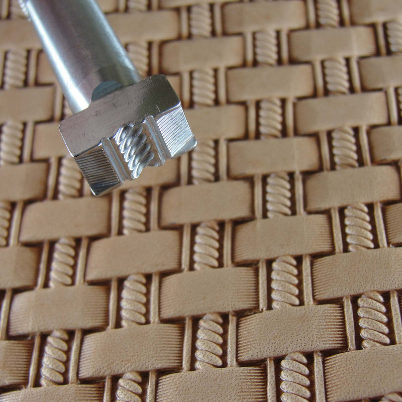 Rope Basket Weave Stamp - Stainless Steel | Pro Leather Carvers