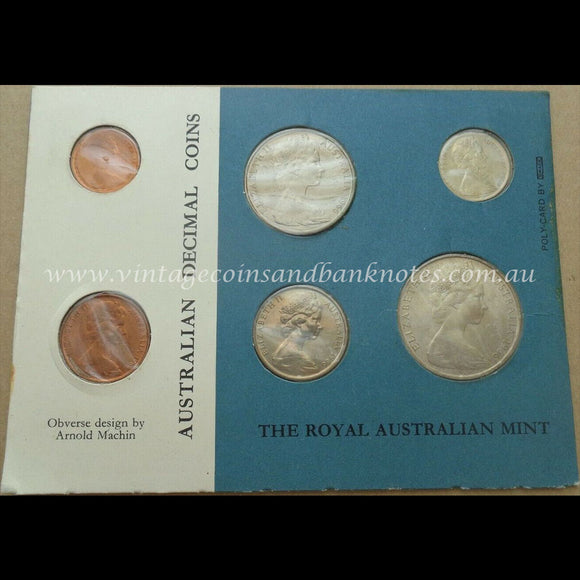 1966 Six Coin Mint Set - Australian Decimal Coins
