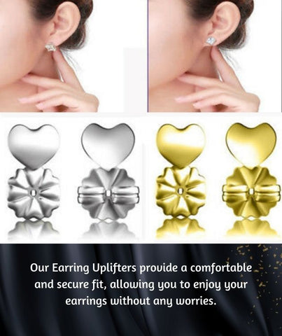 UpLift Earring Lifter (Set of Two - Silver and Gold)