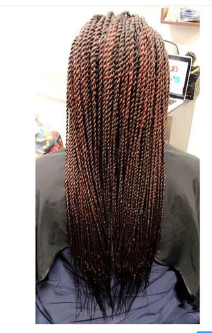 Featured image of post Medium Knotless Braids But Length / Jazz starts by splitting a section of hair into two pieces, then puts a piece through the double sided goddess braids on short/medium length hair with clip ins.