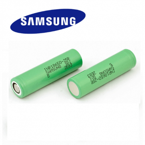 samsung 25r 18650 20a flat top 2500mah battery