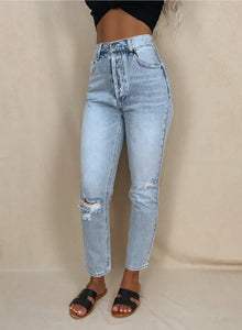 women's high rise boyfriend jeans