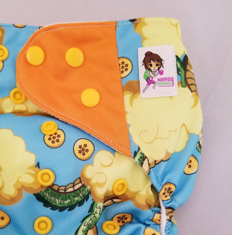 cloth diaper with snap closure