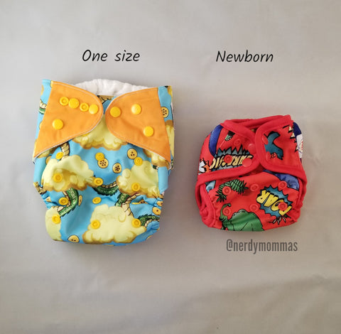 One size diaper versus Newborn size diaper