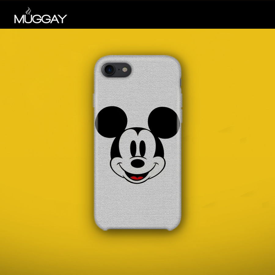 Mobile Covers - Mickey Mouse with grey background– 