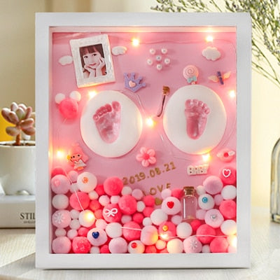 Kit Diy Realisation Tableau Decoratif Empreinte Bebe Baby Memory