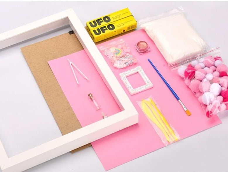 Kit Diy Realisation Tableau Decoratif Empreinte Bebe Mdm