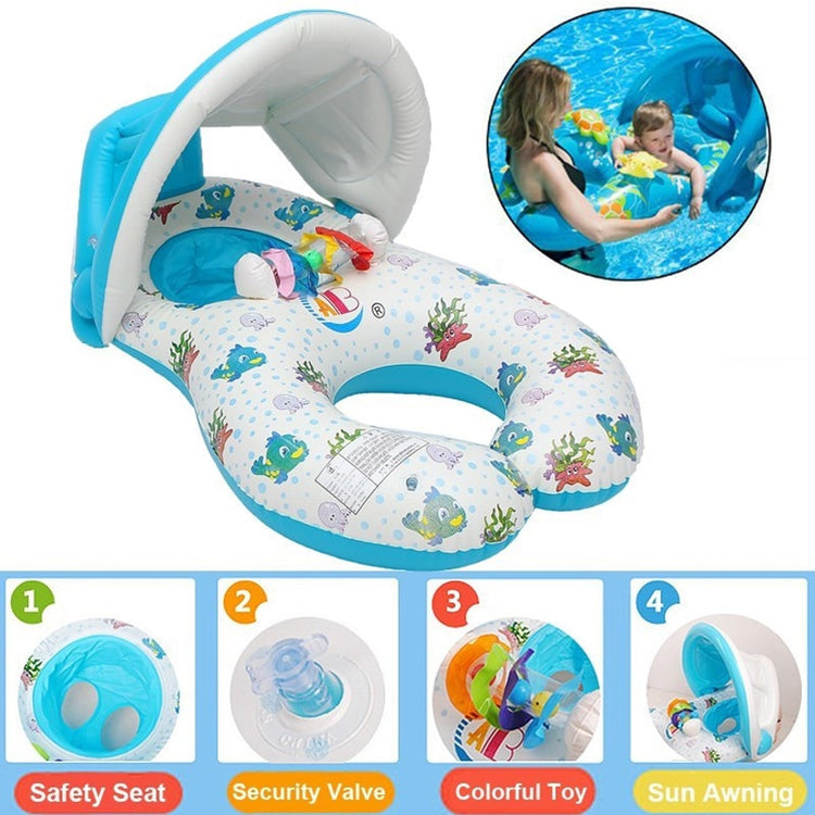 Bouee Duo Parent Enfant Ombrelle Anti Uv Jouet Integre La Maison Des Mamans