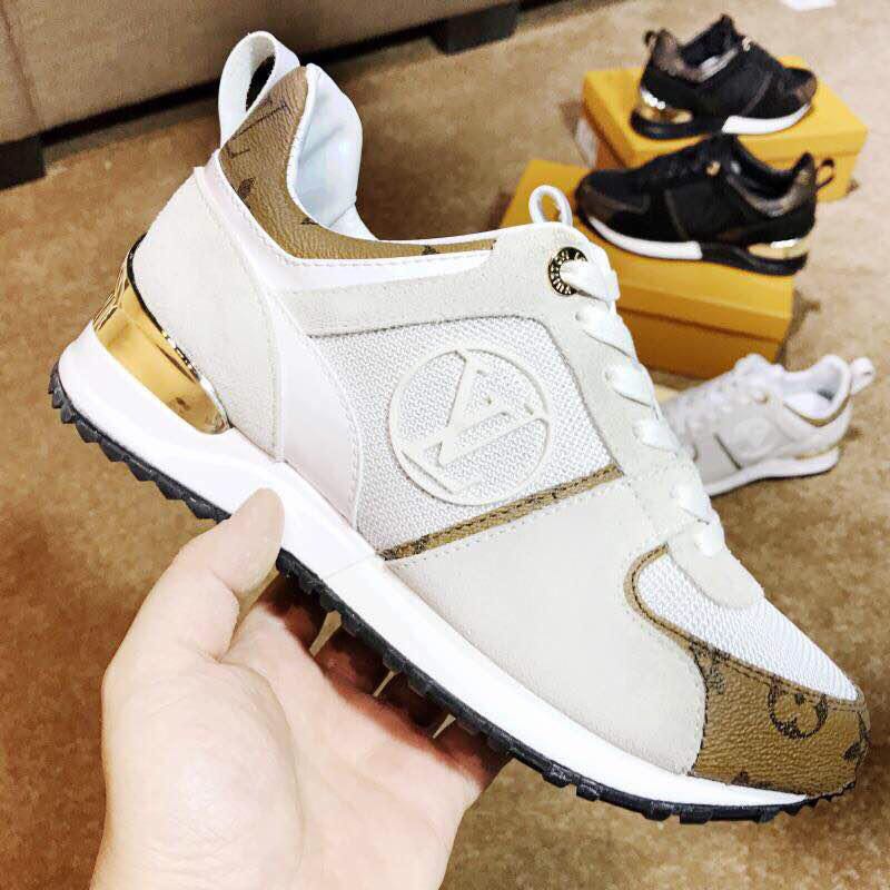 white and gold louis vuitton sneakers