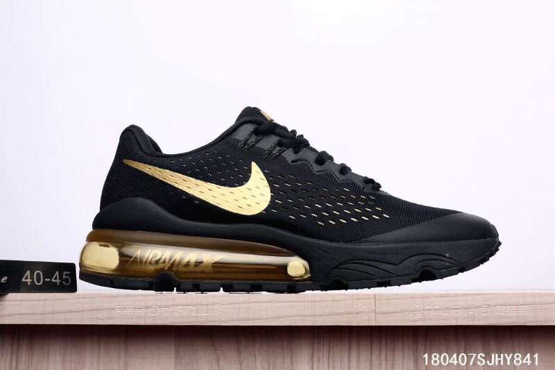 nike air max 27 mens black and gold