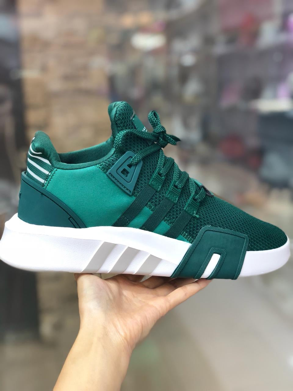 adidas green color shoes