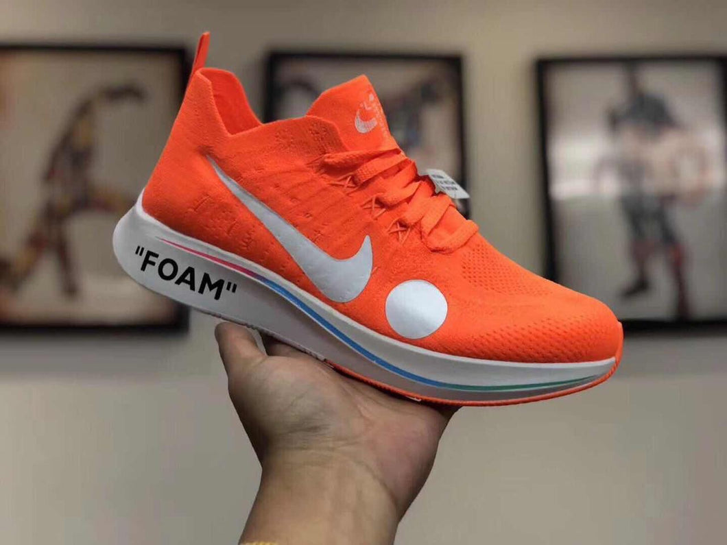 orange colour nike shoes 