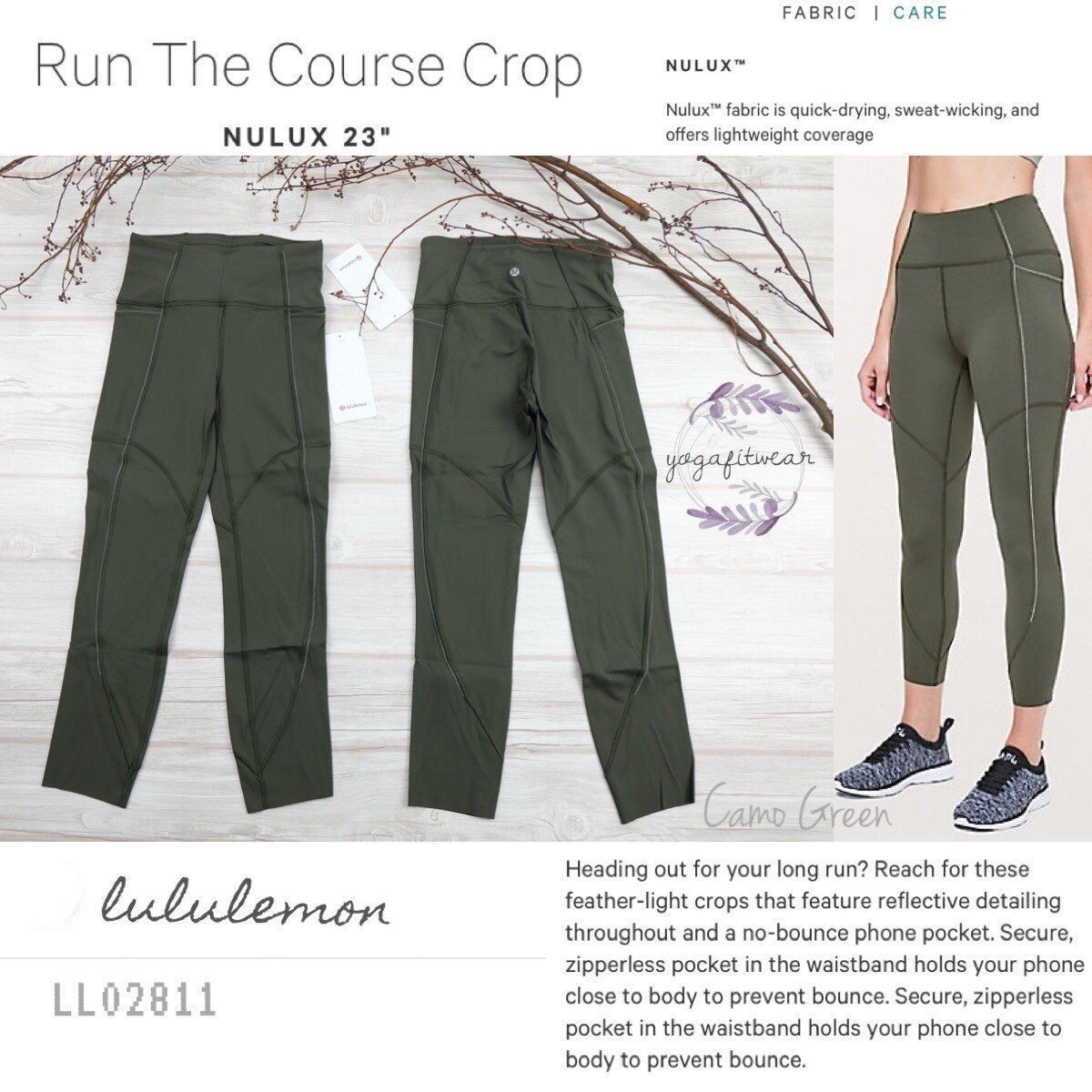 lululemon run the course crop