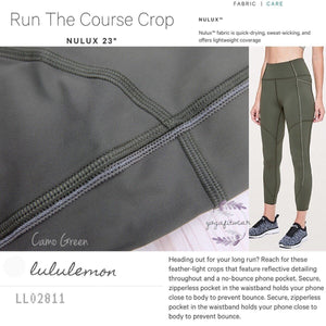 lululemon run the course crop