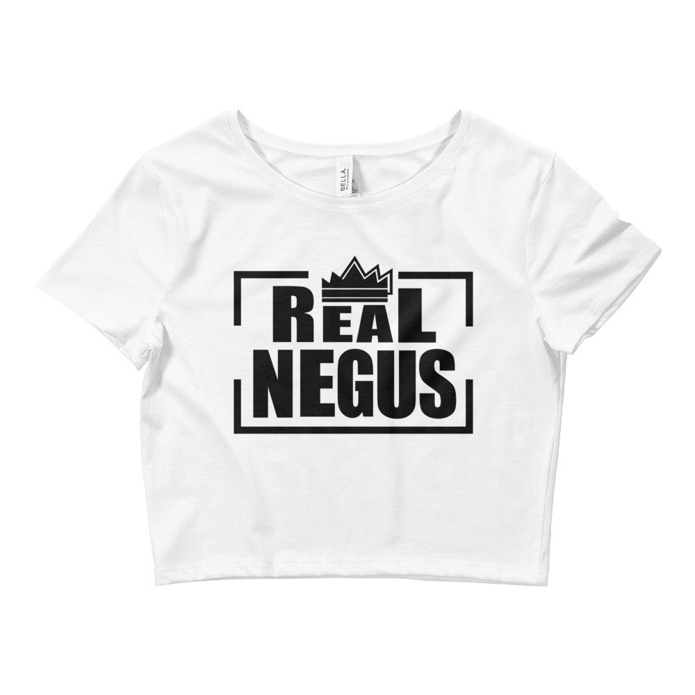 Real Negus (black text) Women鈥檚 Crop Tee