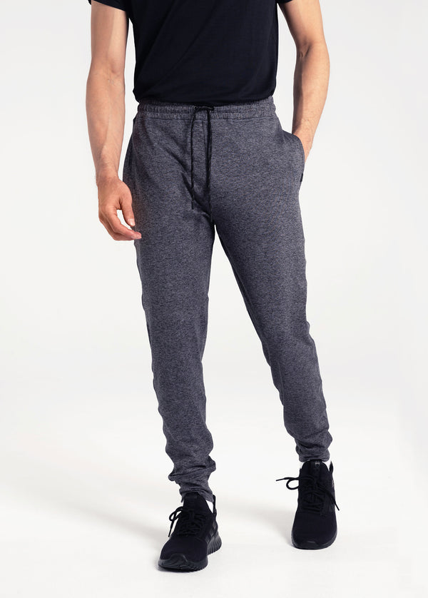 LEEy-world Mens Joggers Men's Active Tack Jogger Pants Fitness Tapered  Sweatpants Slim Fit Trousers with Zipper Pockets Grey,S 