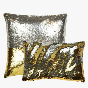 Sequin in Gold/Silver | Mermaid Collection | Pillow - Aviva Stanoff Design