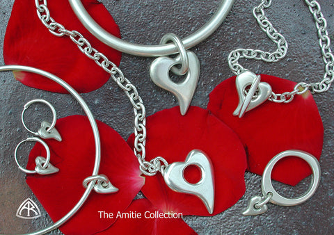 Annika Rutlin Amitie heart solid silver romantic jewelelry collection