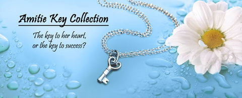 SIlver heart key jewellery by award winning designer Annika Rutlin delicate designs