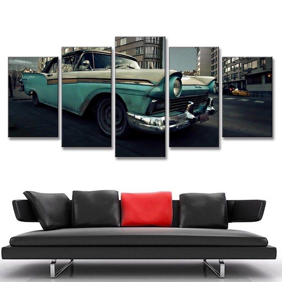 5 Piece Hot Rod Car Canvas Wall Art Paintings For Sale It Make Your Day