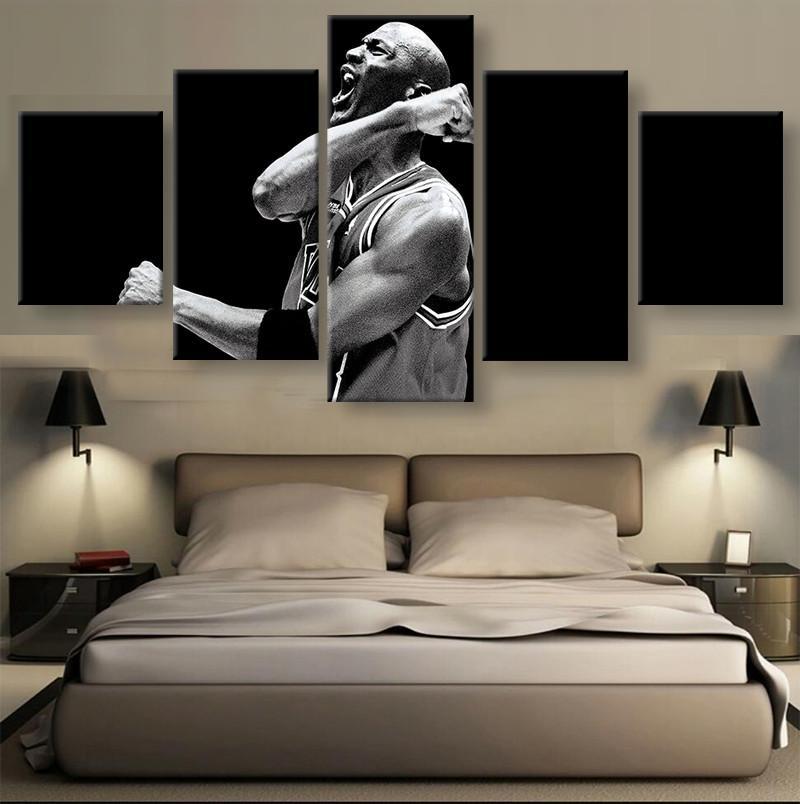 5 Piece Michael Jordan Success Canvas Painting Wall Art For Sale It Make Your Day