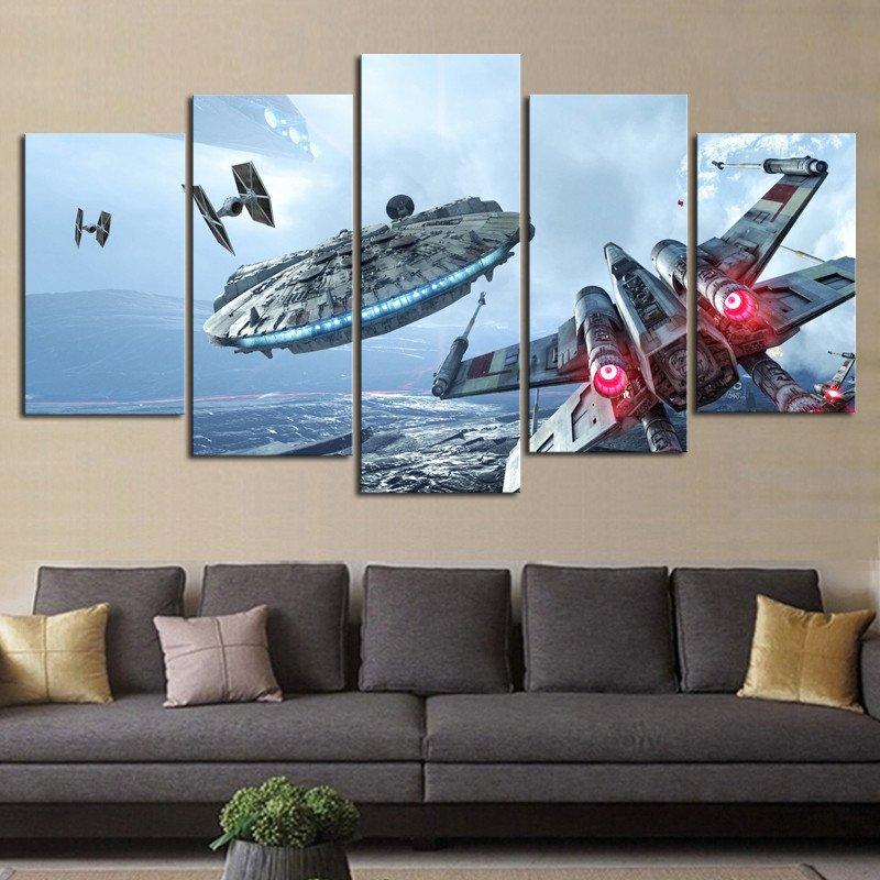 star wars canvas art 5 piece