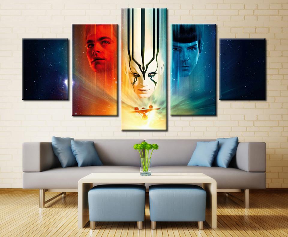 5 Piece Star Trek Sem Fronteiras Movie Canvas Wall Art Paintings Sale It Make Your Day