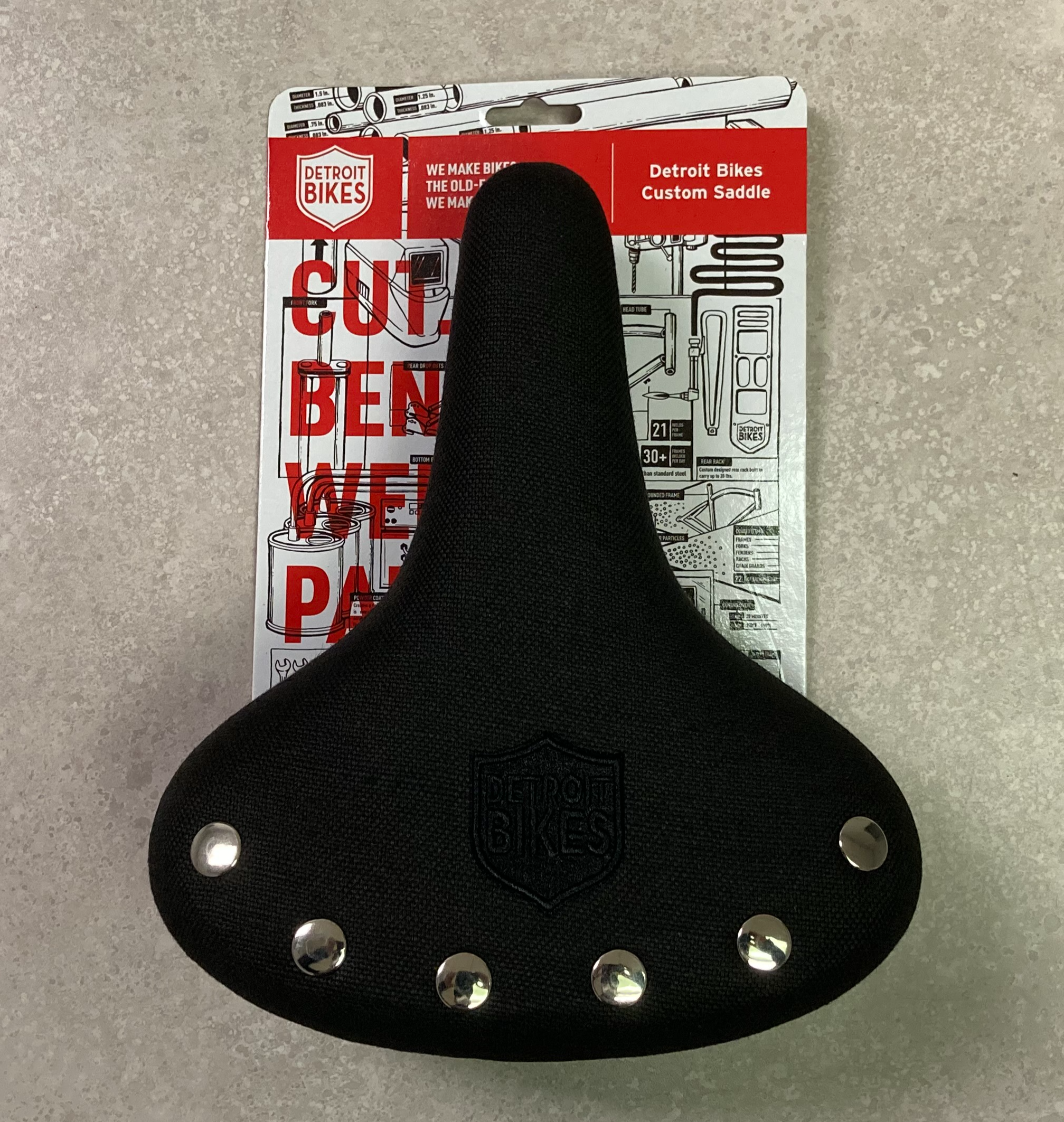 Detroit Bikes Branded Saddle (Wide) - Detroit Bikes product image