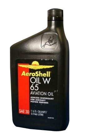 AeroShell W65 Ashless Dispersant Aircraft Oil Case of 12 1 qt