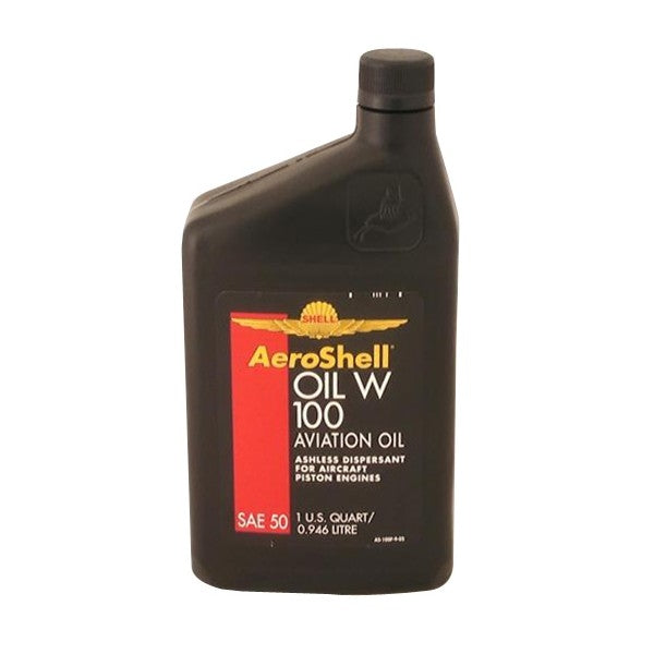 AeroShell W100 Aviation Oil 1 Quart Case Of 12 1 qt