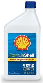 FormulaShell W 20 50 SN Conventional Motor Oil Case of 12 1 qt
