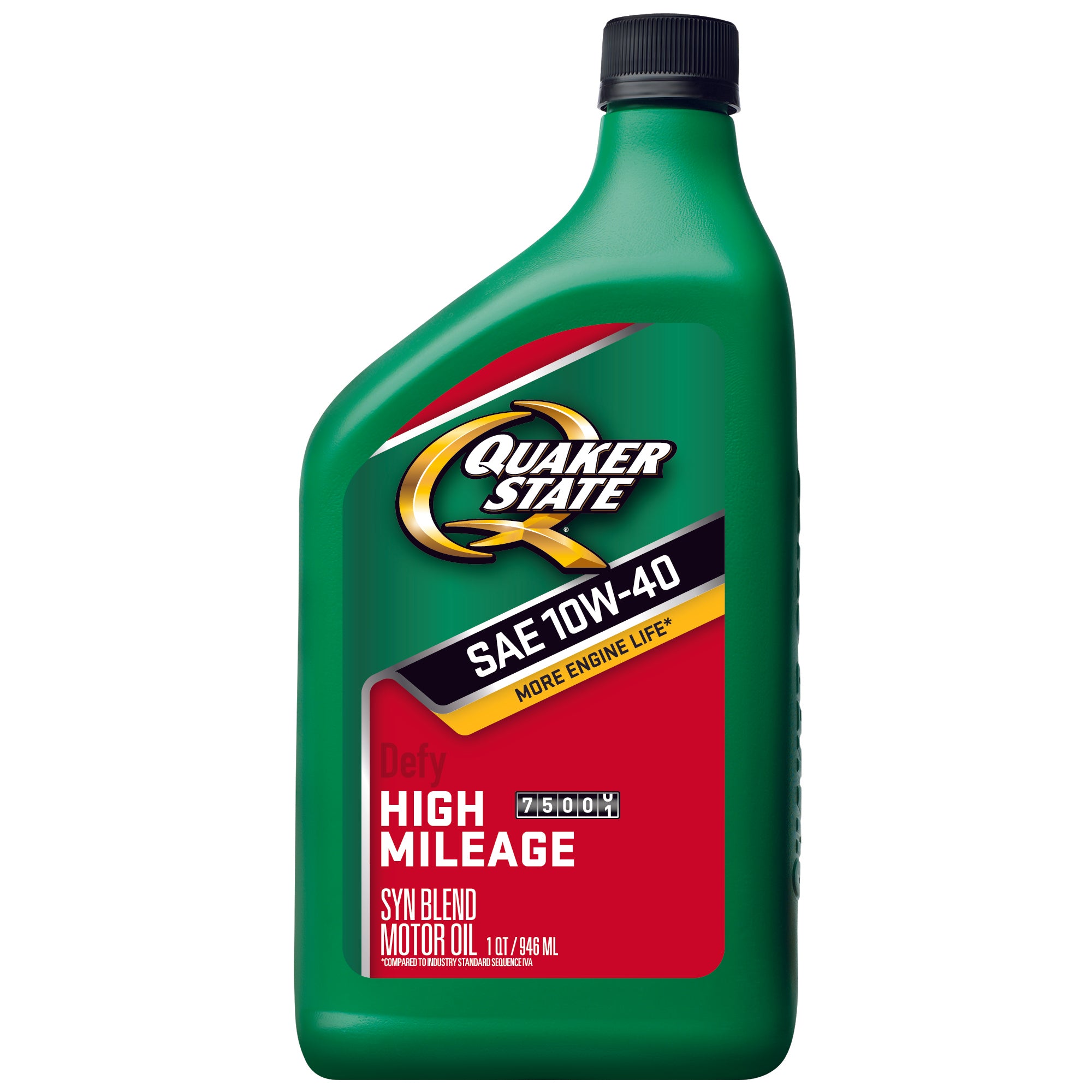 Quaker State Defy 10W 40 Synthetic Blend Motor Oil Case of 6 1 qt