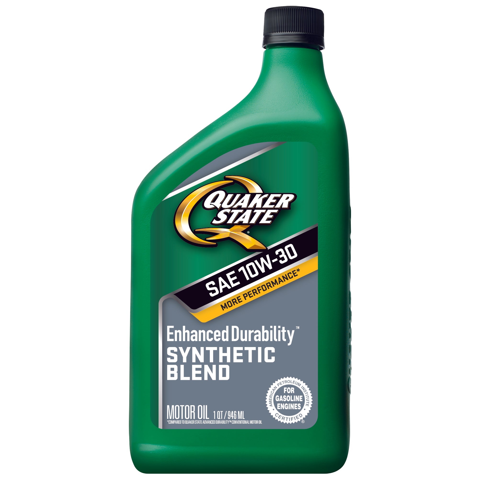 Quaker State Enhanced Durability SAE 10W 30 Synthetic Blend Motor Oil Case of 6 1 qt