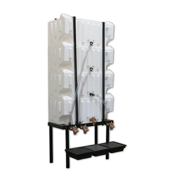 Wall Stacker Gravity Feed System 4 32 Gallon Tanks