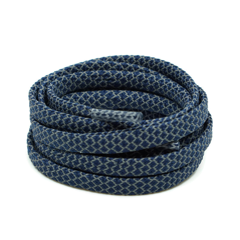 navy blue flat shoelaces