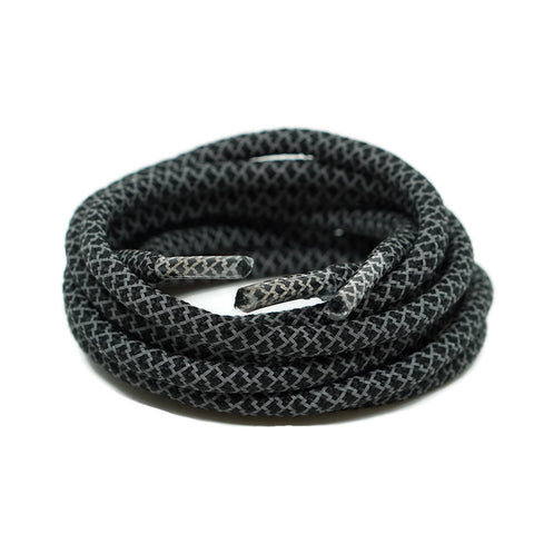 black 3m reflective rope laces