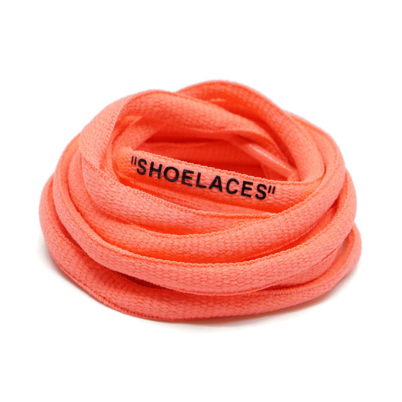 orange off white shoelaces