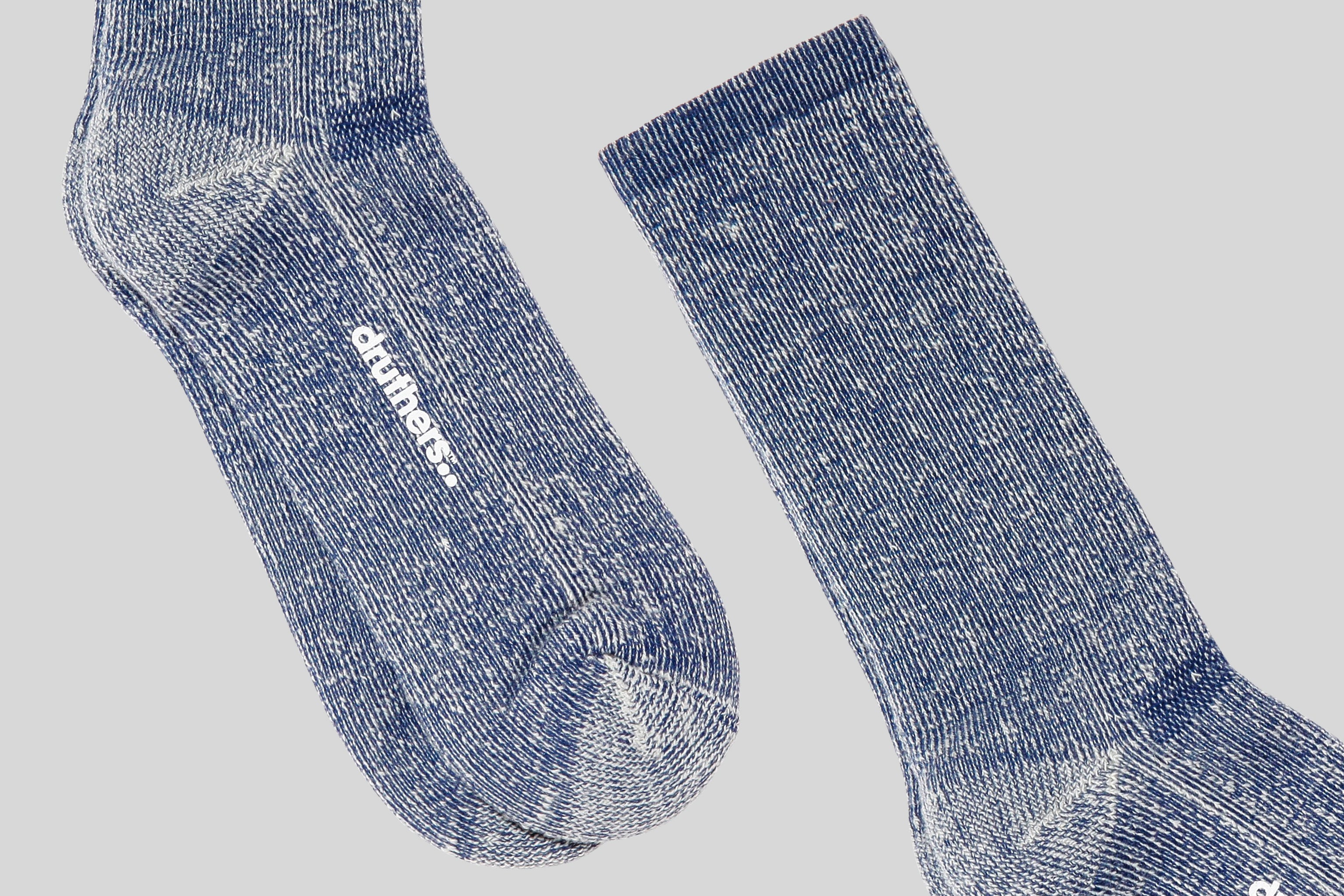 Druthers Heavyweight Merino House Socks (Blue)