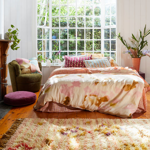 camille by sage and clare, bedding, rugs, online boutique, tie dye, online homewares, homewares, bedroom