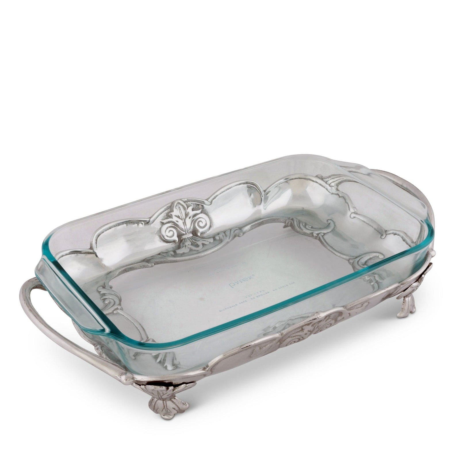 Arthur Court Fleur-De-Lis Glass Platter - Arthur Court Designs