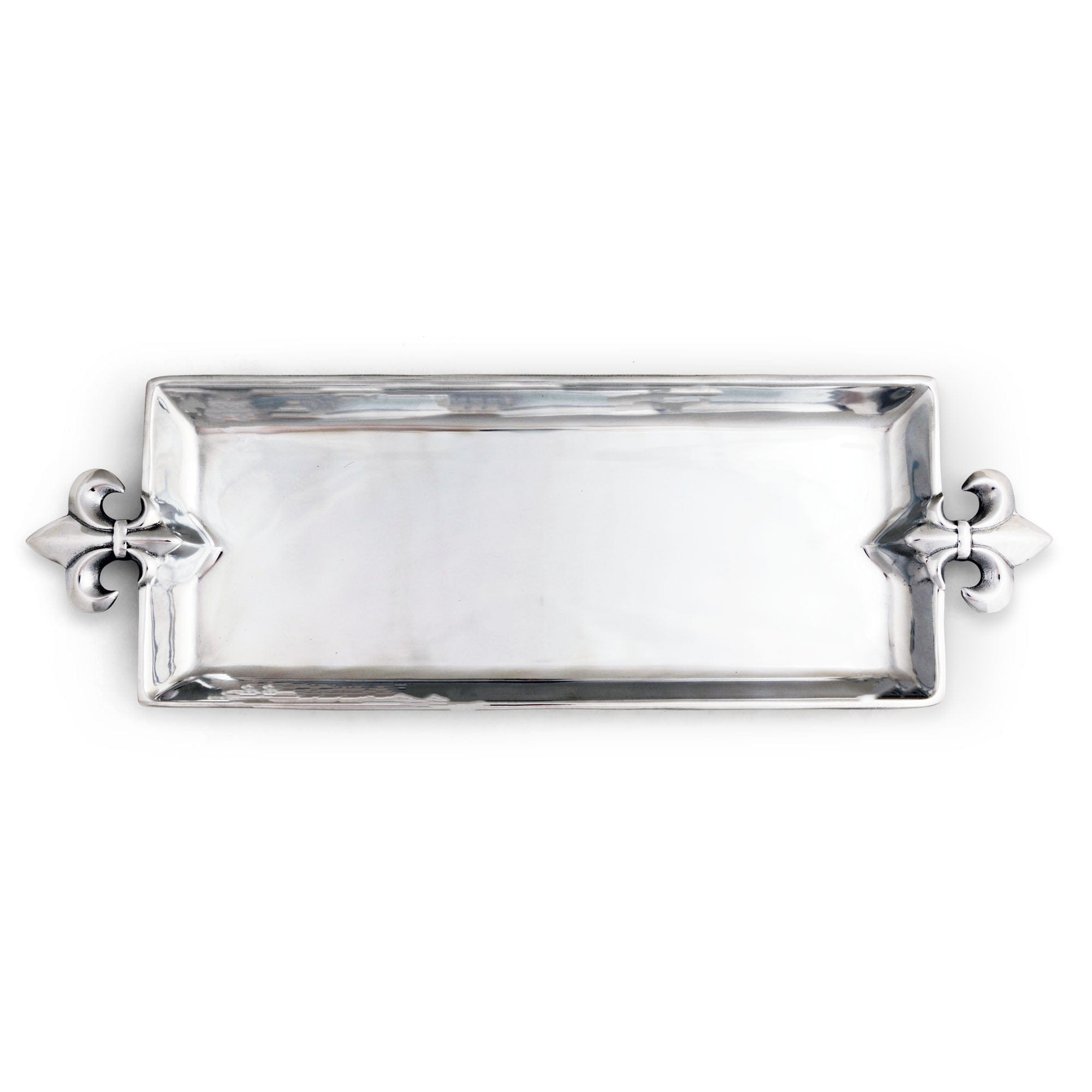 Arthur Court Fleur-De-Lis Glass Platter - Arthur Court Designs