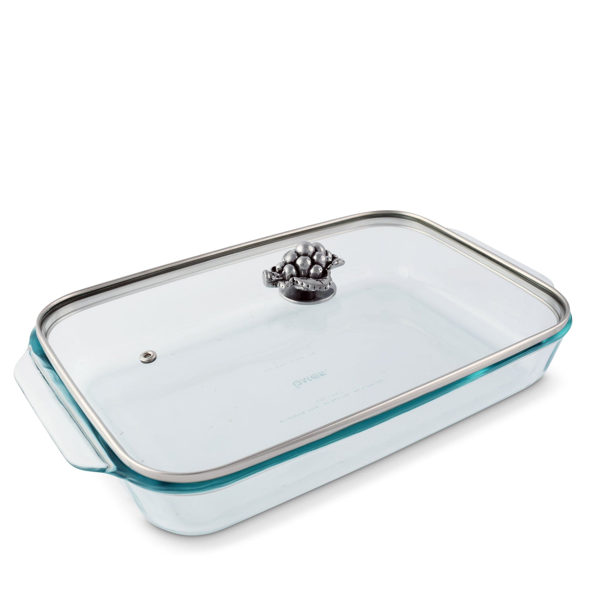 Glass Fluted Casserole Dish with Lid, Large Ovenware Cookware, Baking Dish  for Oven, 88oz 