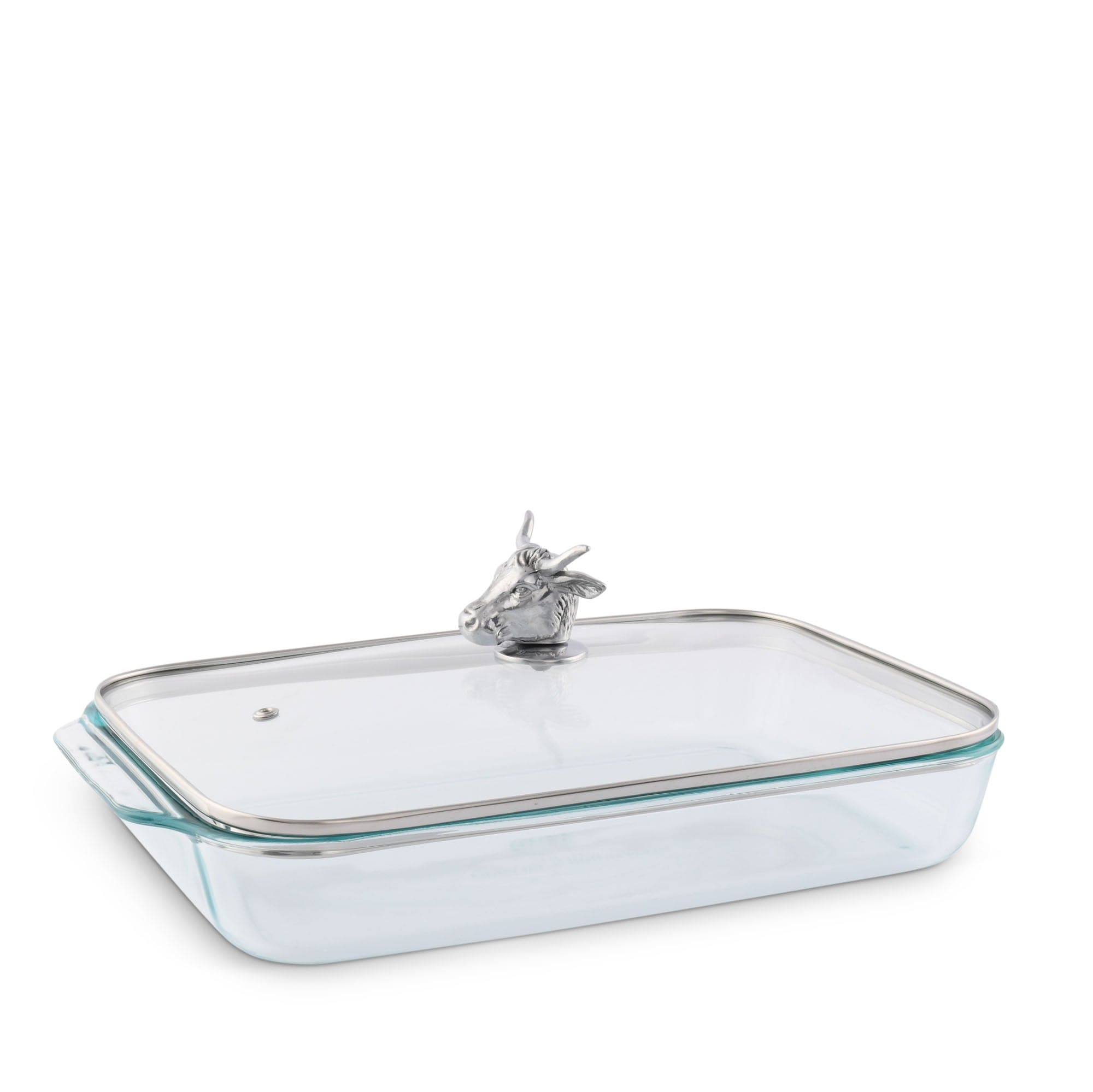 3.8 Qt Glass Oblong Baking Dish With Lid – Paderno