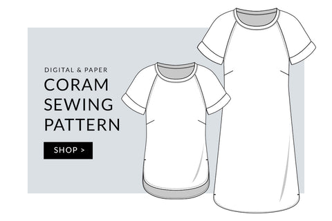 Coram Top and Dress Sewing Pattern