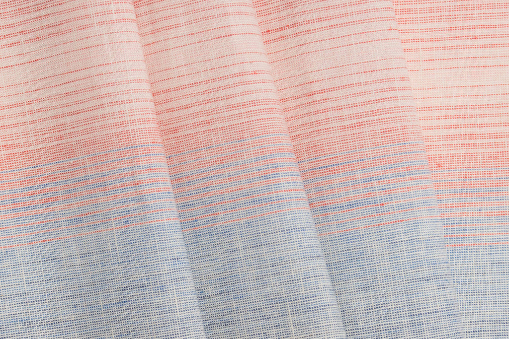 Cotton Linen Blend Retro Stripe Fabric