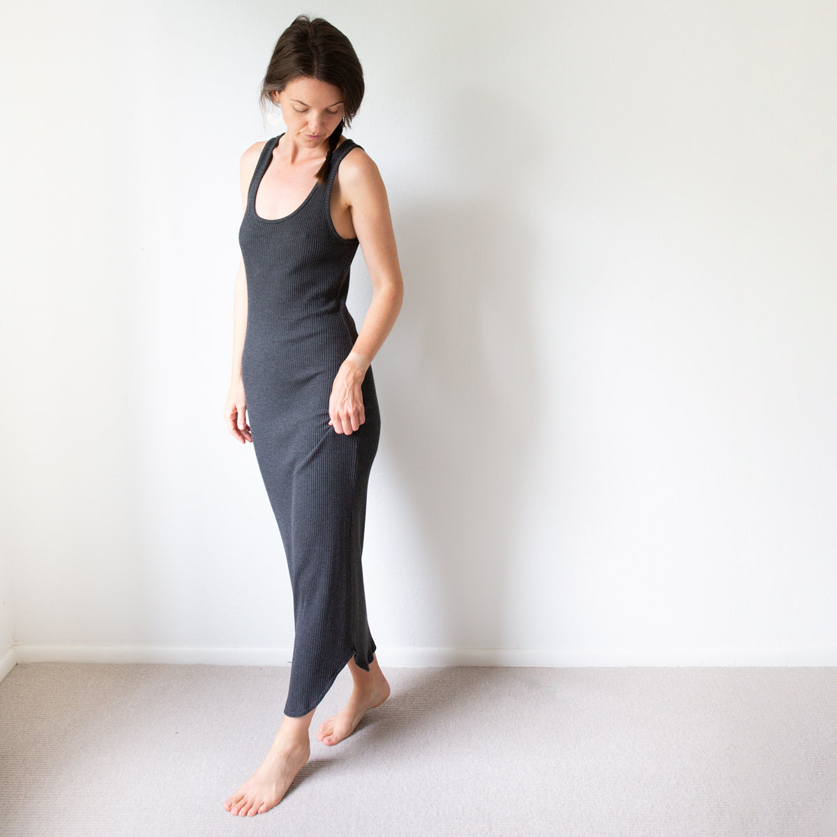 Midi Length Kila Dress | Sewing Pattern by Allie Olson
