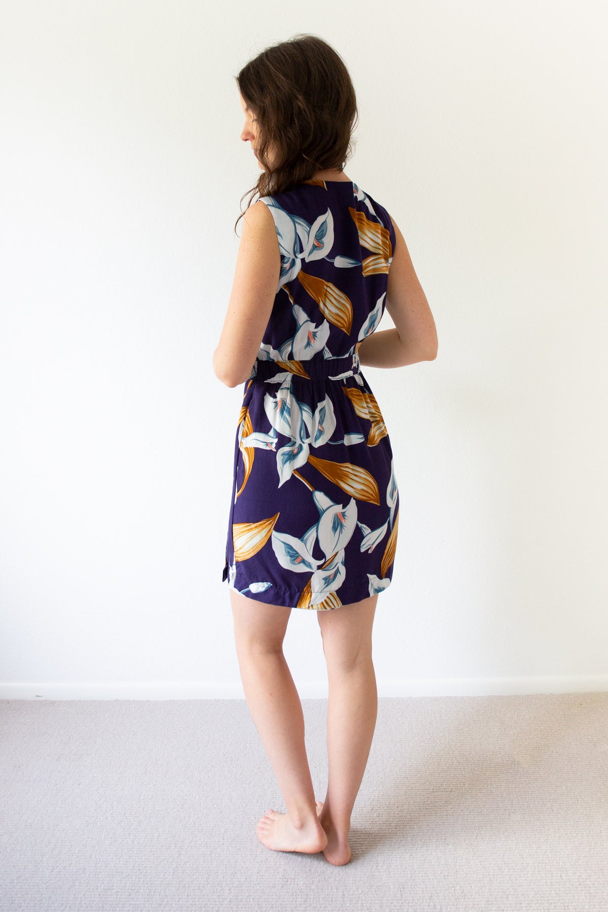 Back of the Highlands Wrap Dress | Allie Olson Sewing Patterns